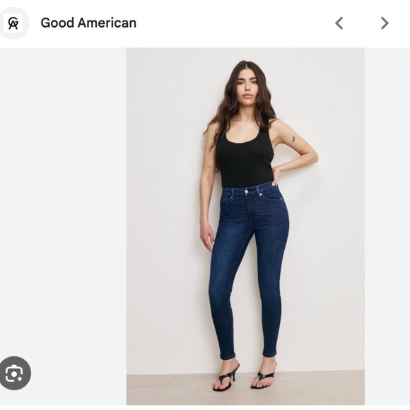 Good American Good Petite Skinny Jeans Plus Size 22 NEW - Picture 1 of 7